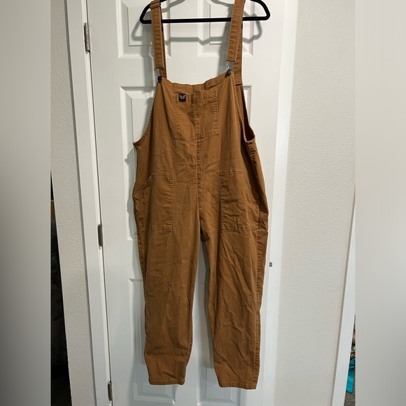 tomboy butterfly Pants - Tomboy Butterfly Billie Overalls Brown XL